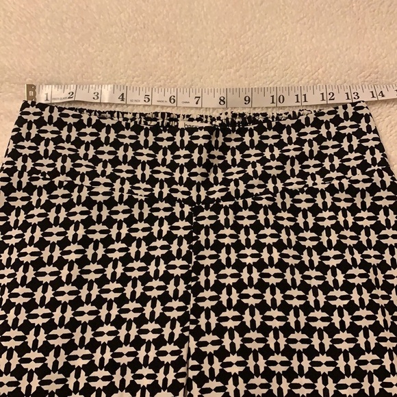 Bar III Wide Leg Brighton Palazzo Pants Black White Geometric - Picture 9 of 10